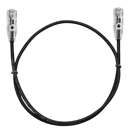0.15M CAT6 Slim Network Cable - Black