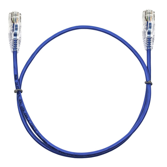 0.15M CAT6 Slim Network Cable - Blue