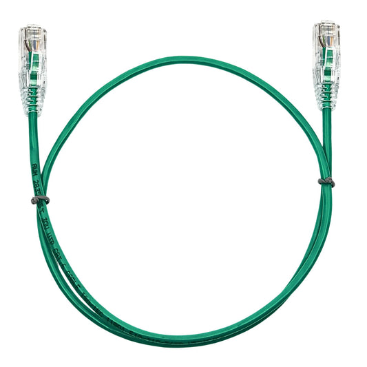 0.15M CAT6 Slim Network Cable - Green