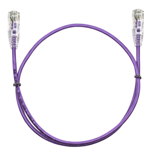 0.15M CAT6 Slim Network Cable - Purple