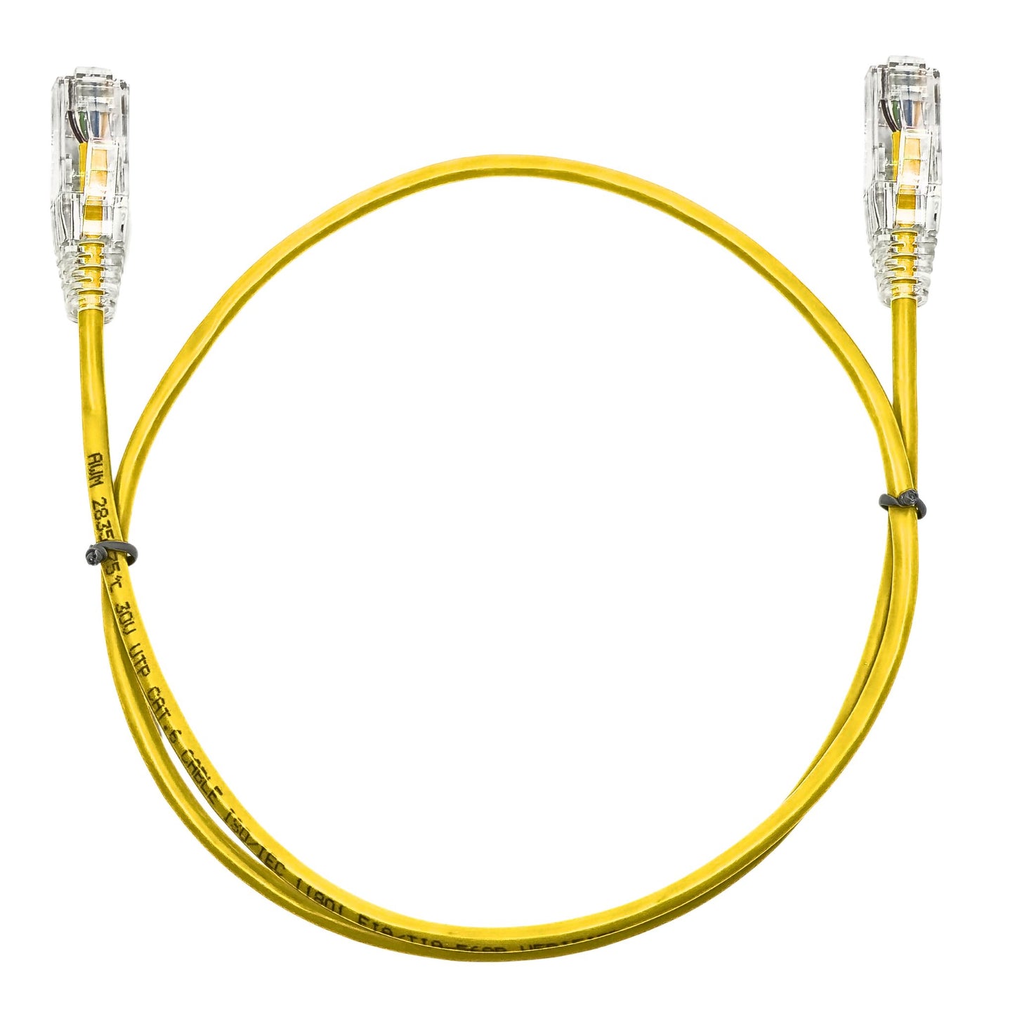 0.15M CAT6 Slim Network Cable - Yellow