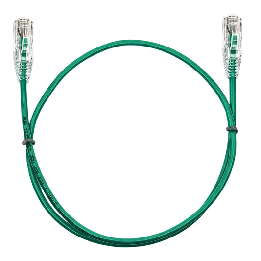 0.75M CAT6 Slim Network Cable - Green