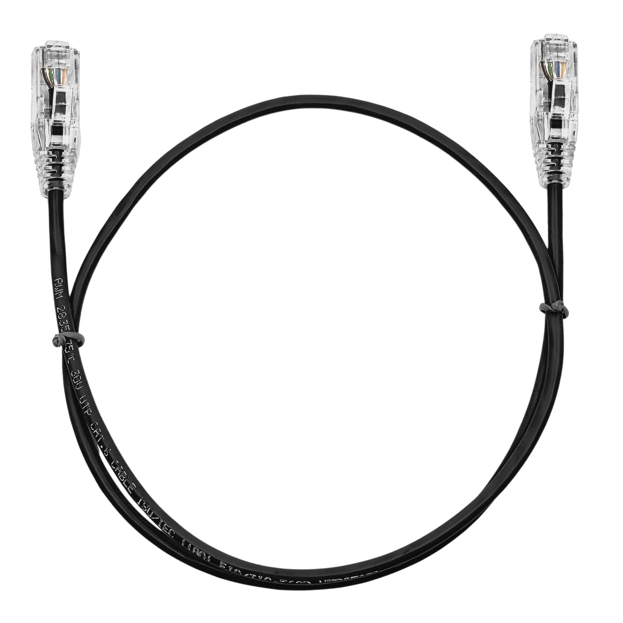 CAT6 Slim Network Cable - Black